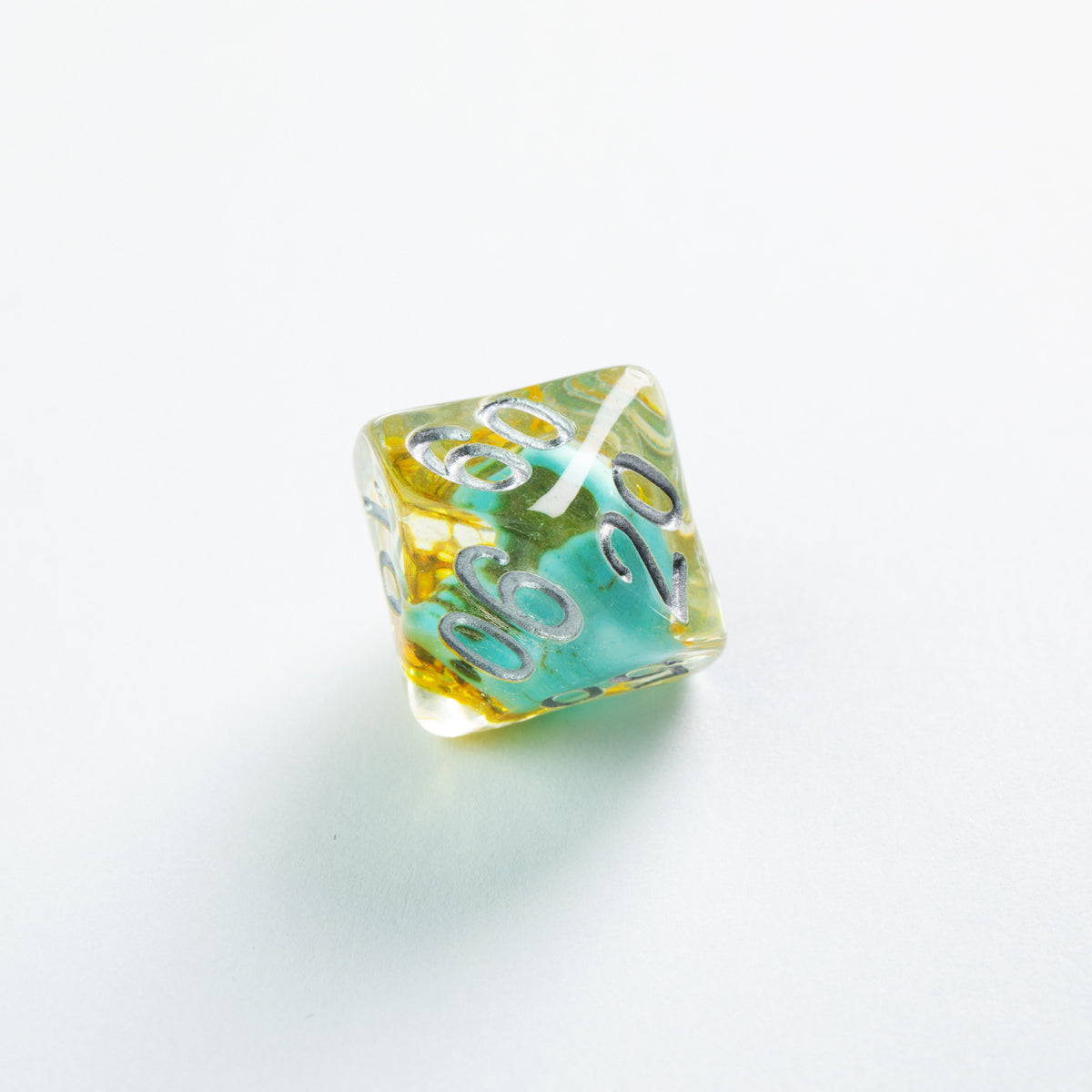 Dice: 7-Set: Embraced Series: Green Skull