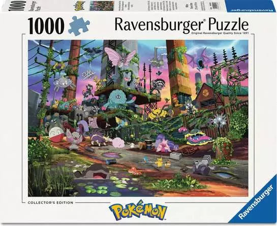 Pokémon: Jolteon and Reclaimed Power Plant - 1000 Piece Puzle