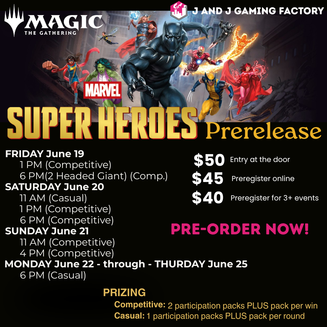 Magic the Gathering: Marvel Super Heroes Prerelease Event