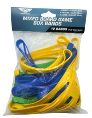 Mixed Board Game Box Bands (12 bands- 4 of each size)