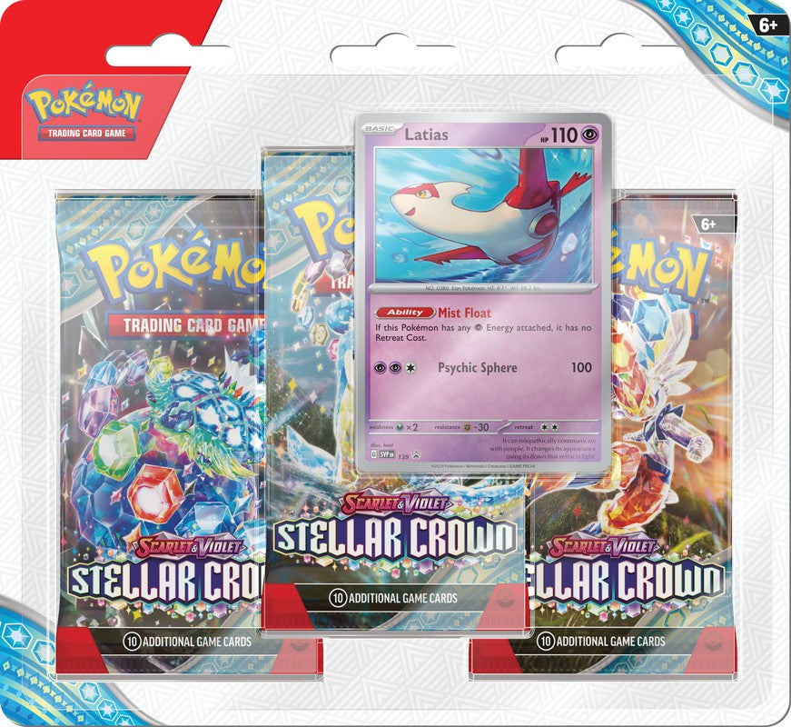 Pokemon Stellar Crown 3-Pack Blister [Latias]