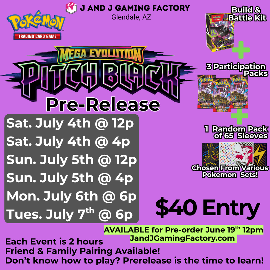 Pokémon TCG: Pitch Black Pre-Release EVENT