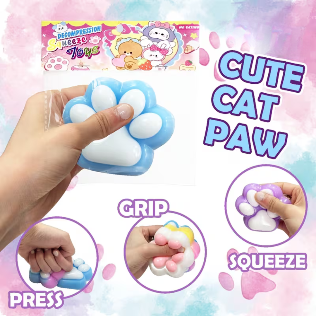 Squishy Cat Paw Fidget Toy