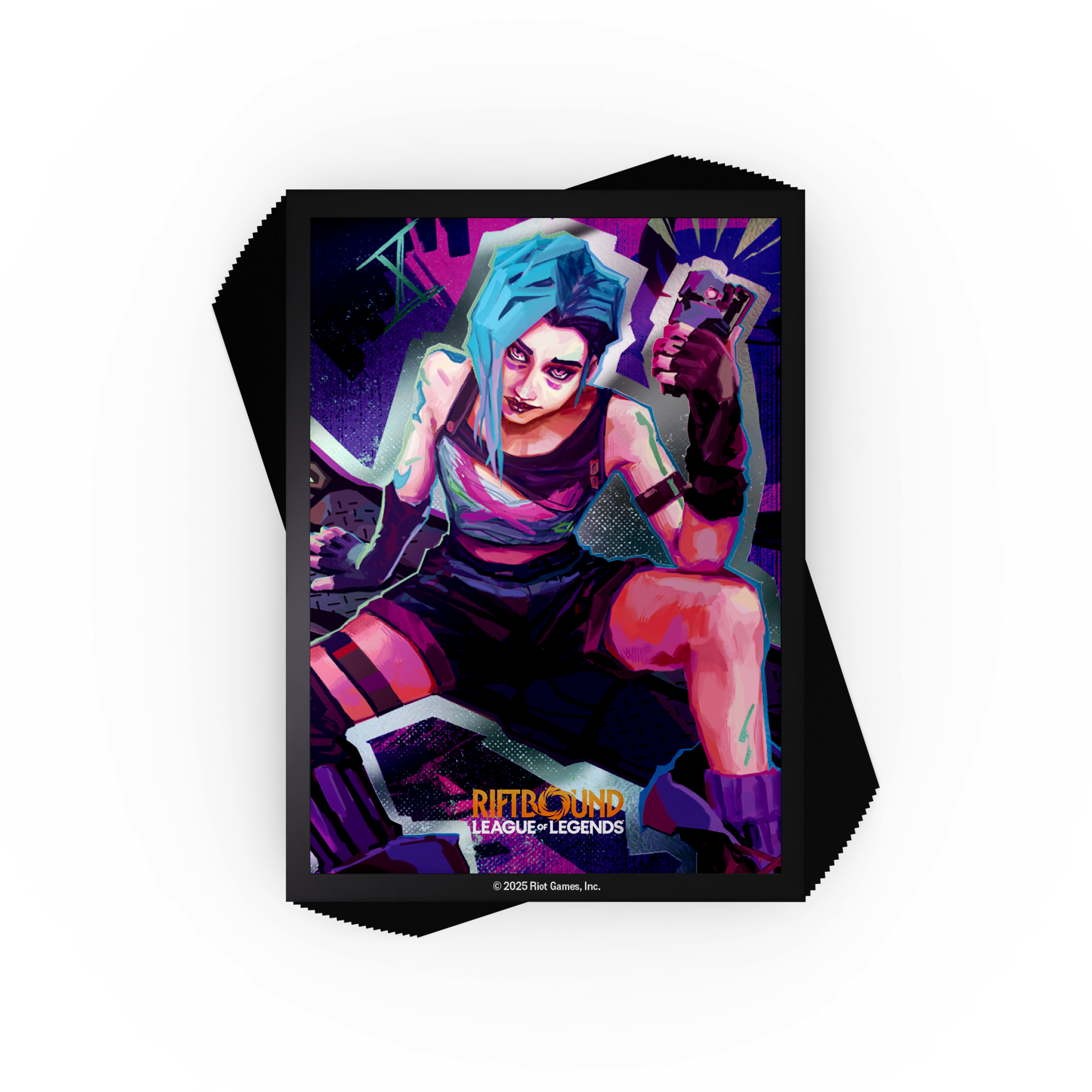 RIFTBOUND TCG: LEAGUE OF LEGENDS: SET 1 ORIGINS: JINX ART SLEEVES (100CT)