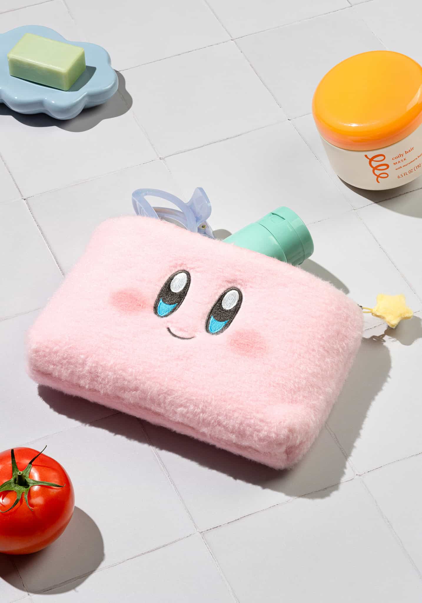 Kirby Fluffy Pouch (Smile)