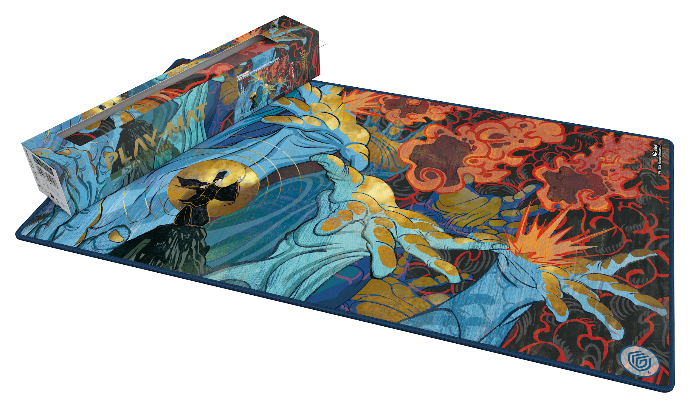 Ultimate Guard: Magic The Gathering: SOS Secrets Of Strixhaven: Play-Mat: Blue Mythic 1 (Alternate Art) Fluster Storm