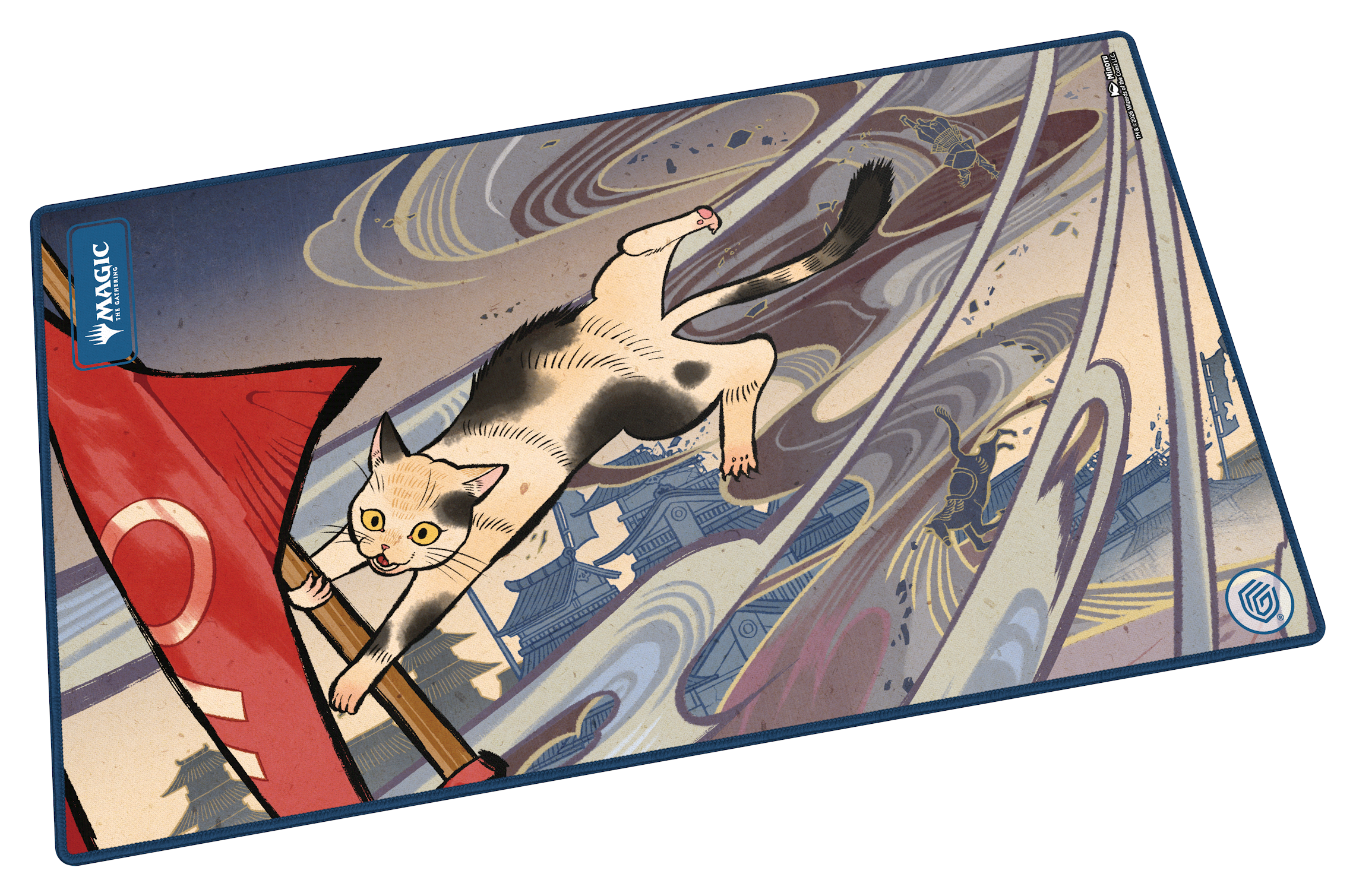 Ultimate Guard: Magic The Gathering: SOS Secrets Of Strixhaven: Play-Mat: Blue Mythic 2 (Alternate Art) Cyclonic Rift