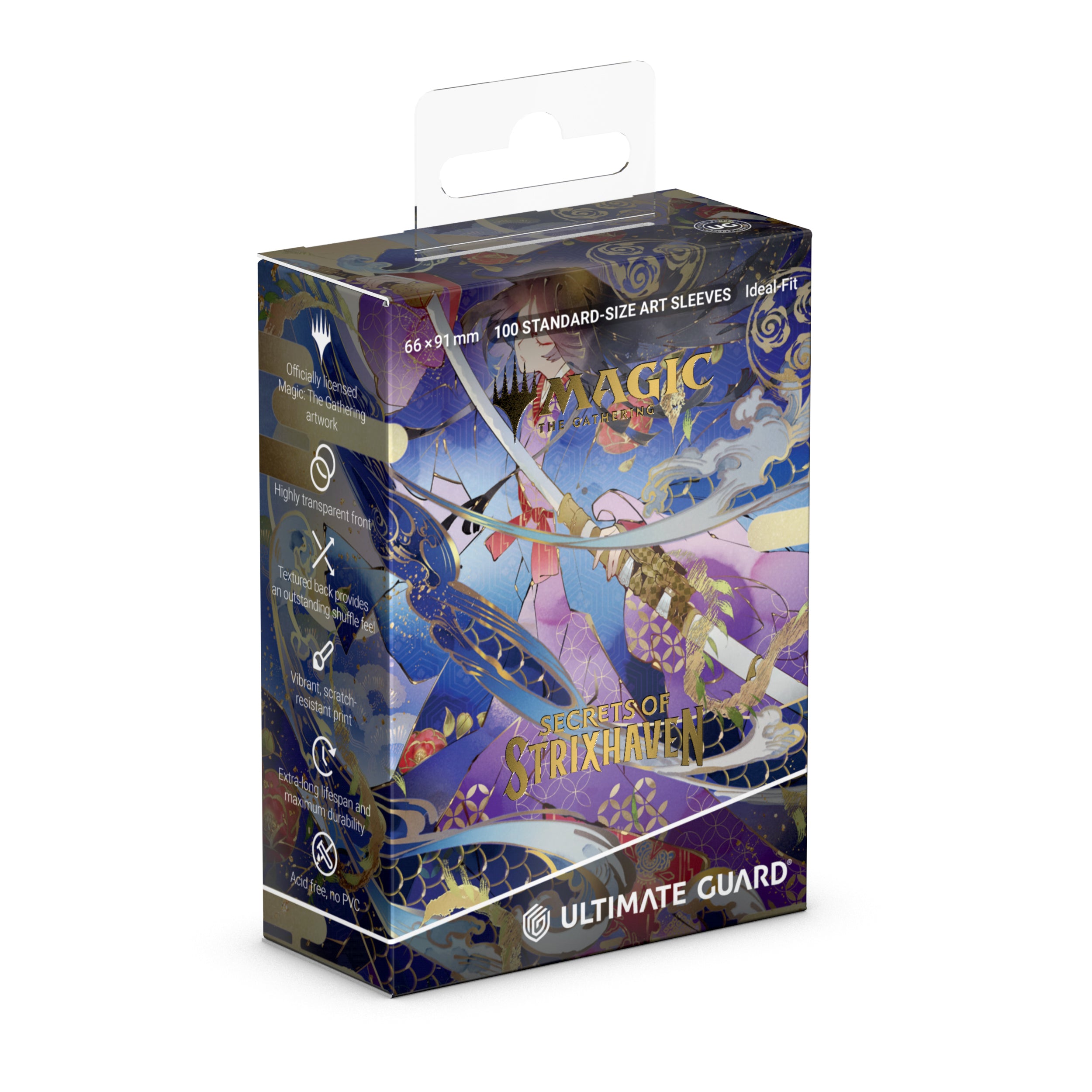 Ultimate Guard: Magic The Gathering: SOS Secrets Of Strixhaven: Art Sleeves: Blue Mythic1 (Alternate Art) Box Force Of Will Japan Art