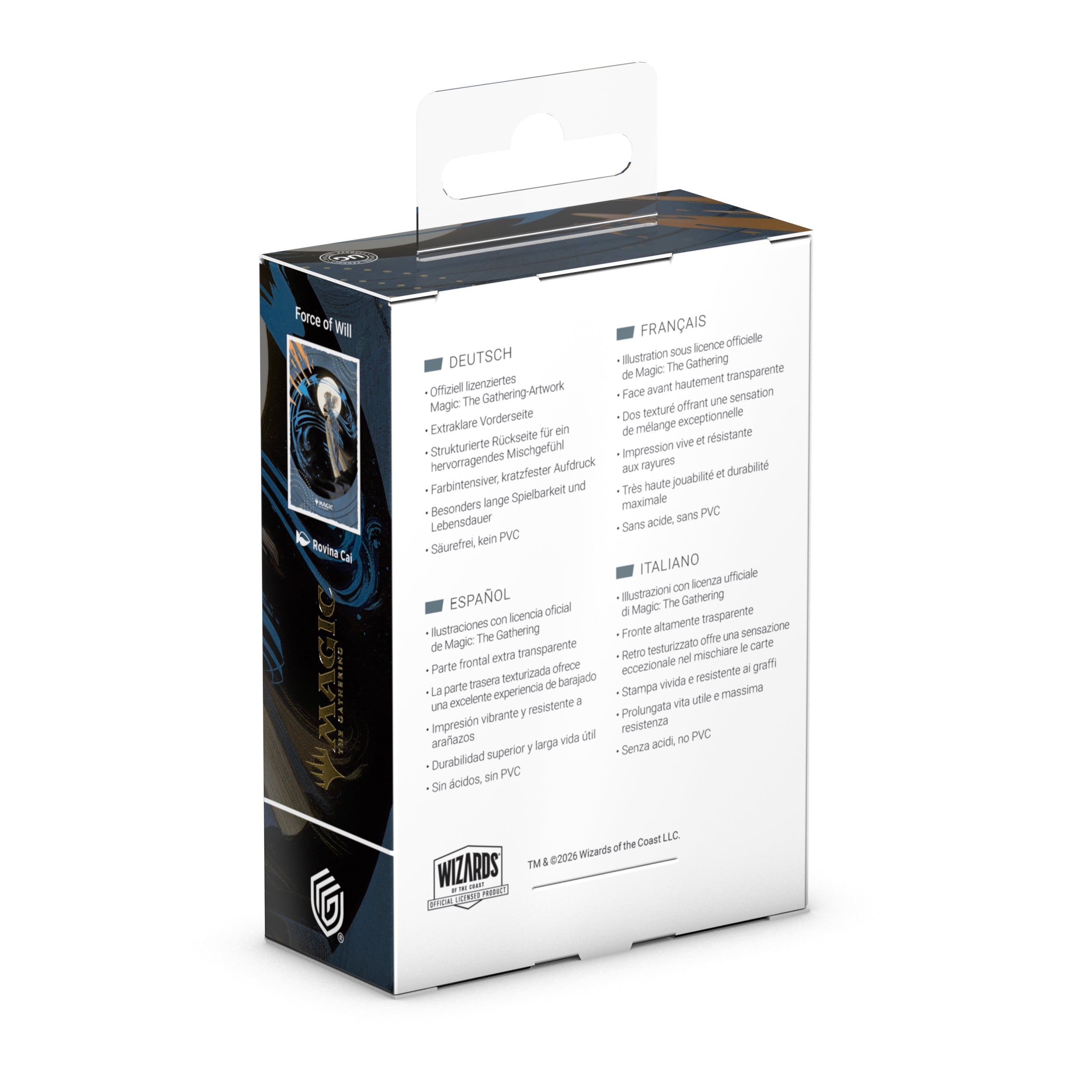 Ultimate Guard: Magic The Gathering: SOS Secrets Of Strixhaven: Art Sleeves: Blue Mythic 3 (Alternate Art) Box