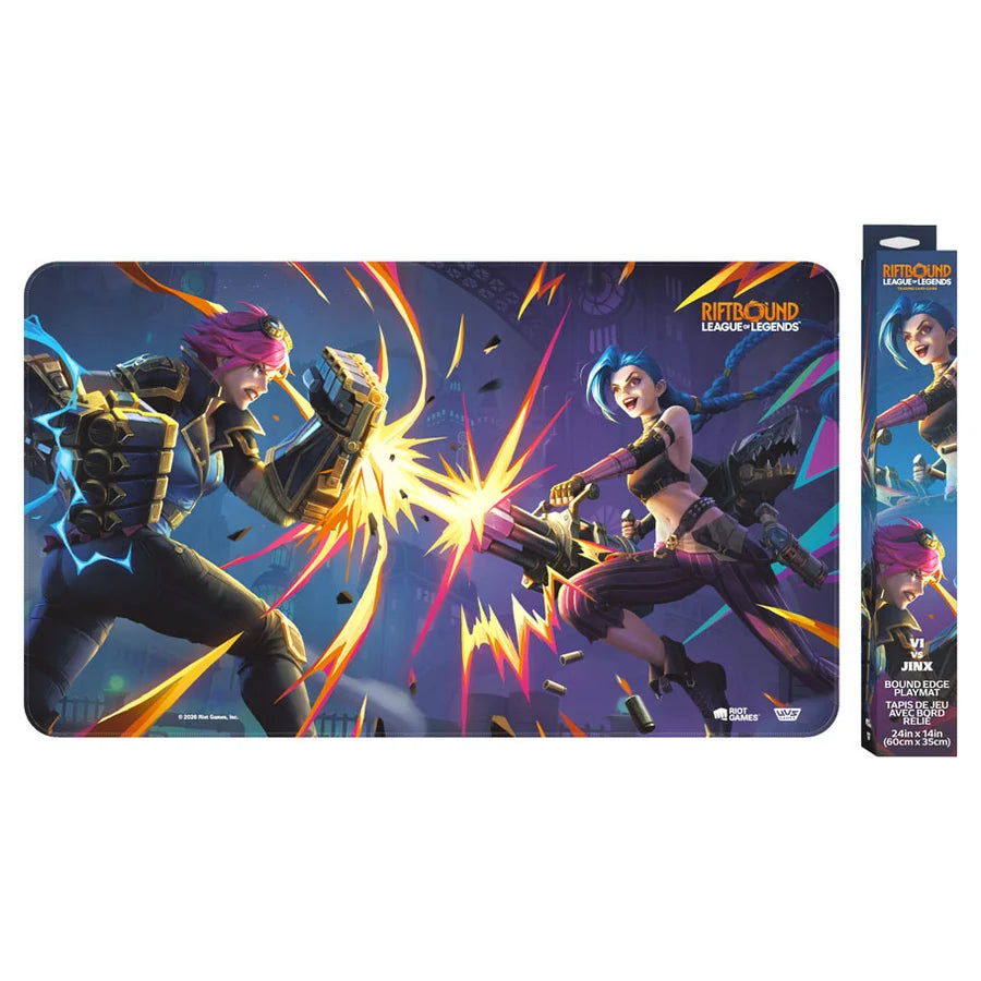 Riftbound: Vendetta Art Playmat: Vi vs Jinx