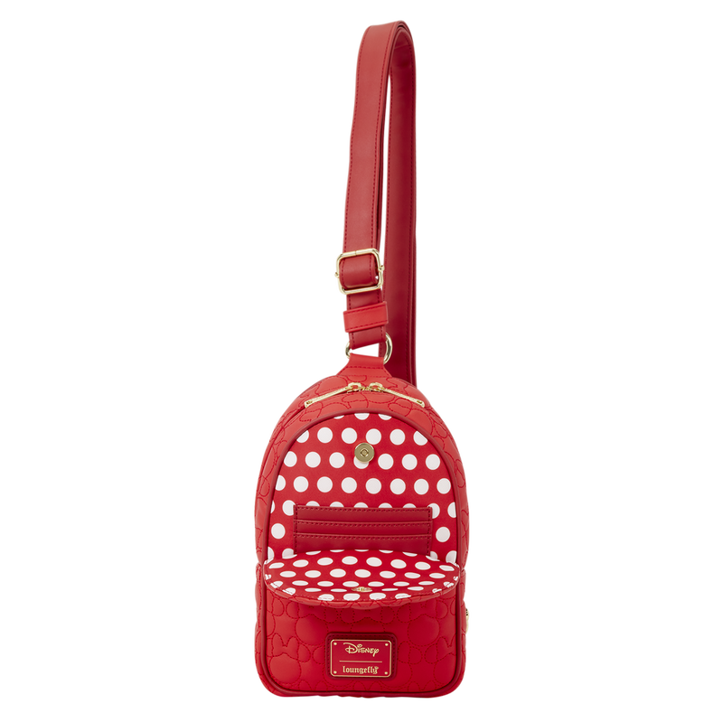 Loungefly: Minnie Mouse Silhouette All-Over Print Sling Crossbody Bag