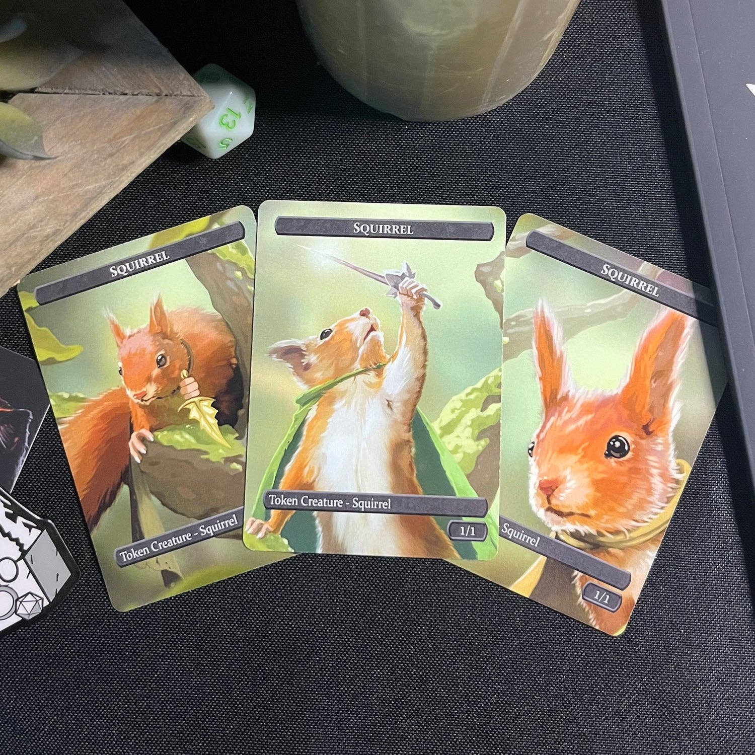 Caverns & Calicos Squirrel & Food Token Set