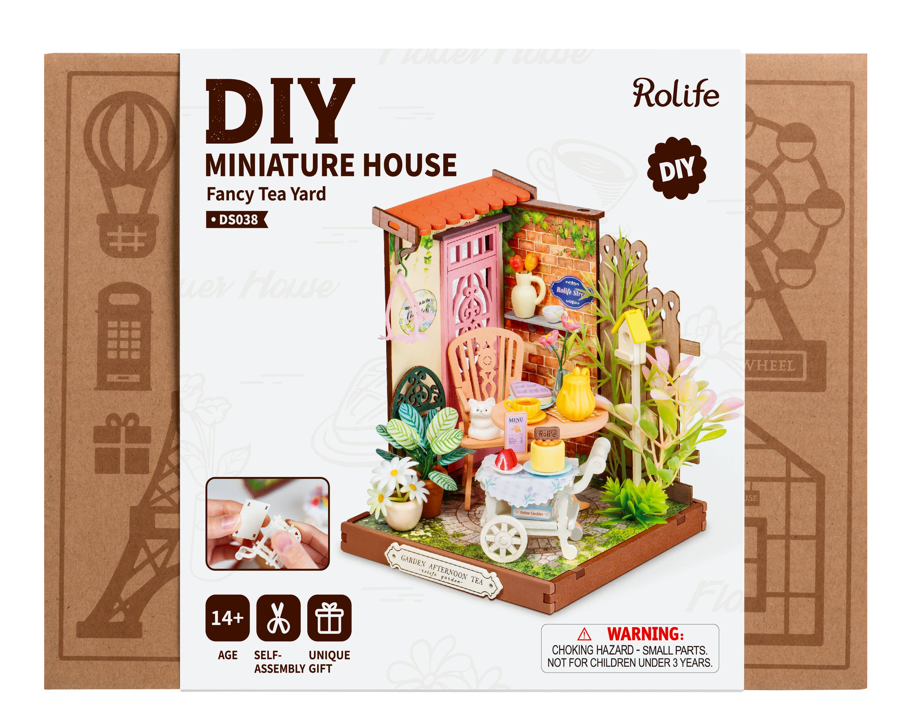 Fancy Tea Yard Rolife DIY MINI Miniature House Crafts