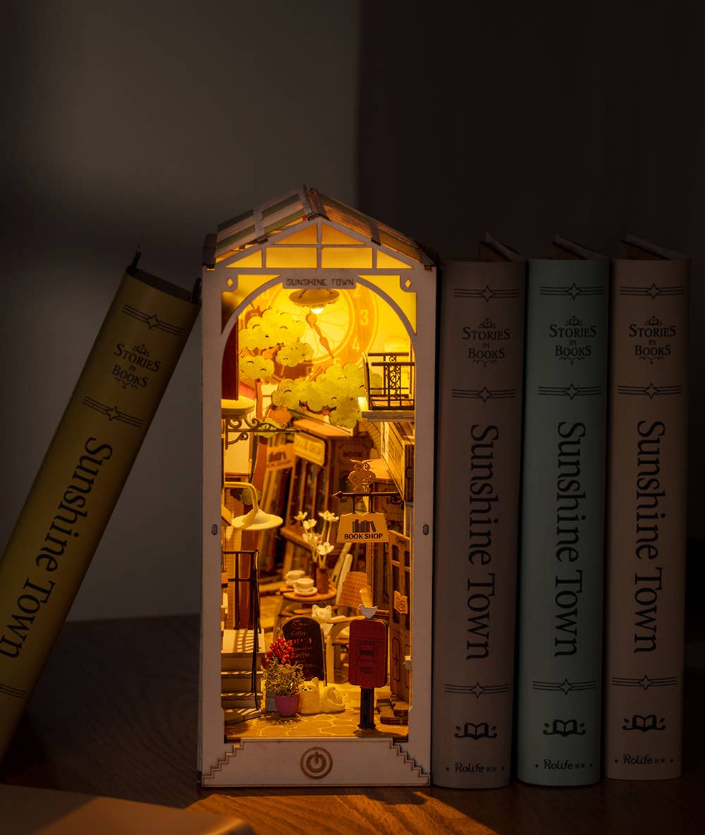 Robotime DIY House Sunshine Town Book Nook TGB02