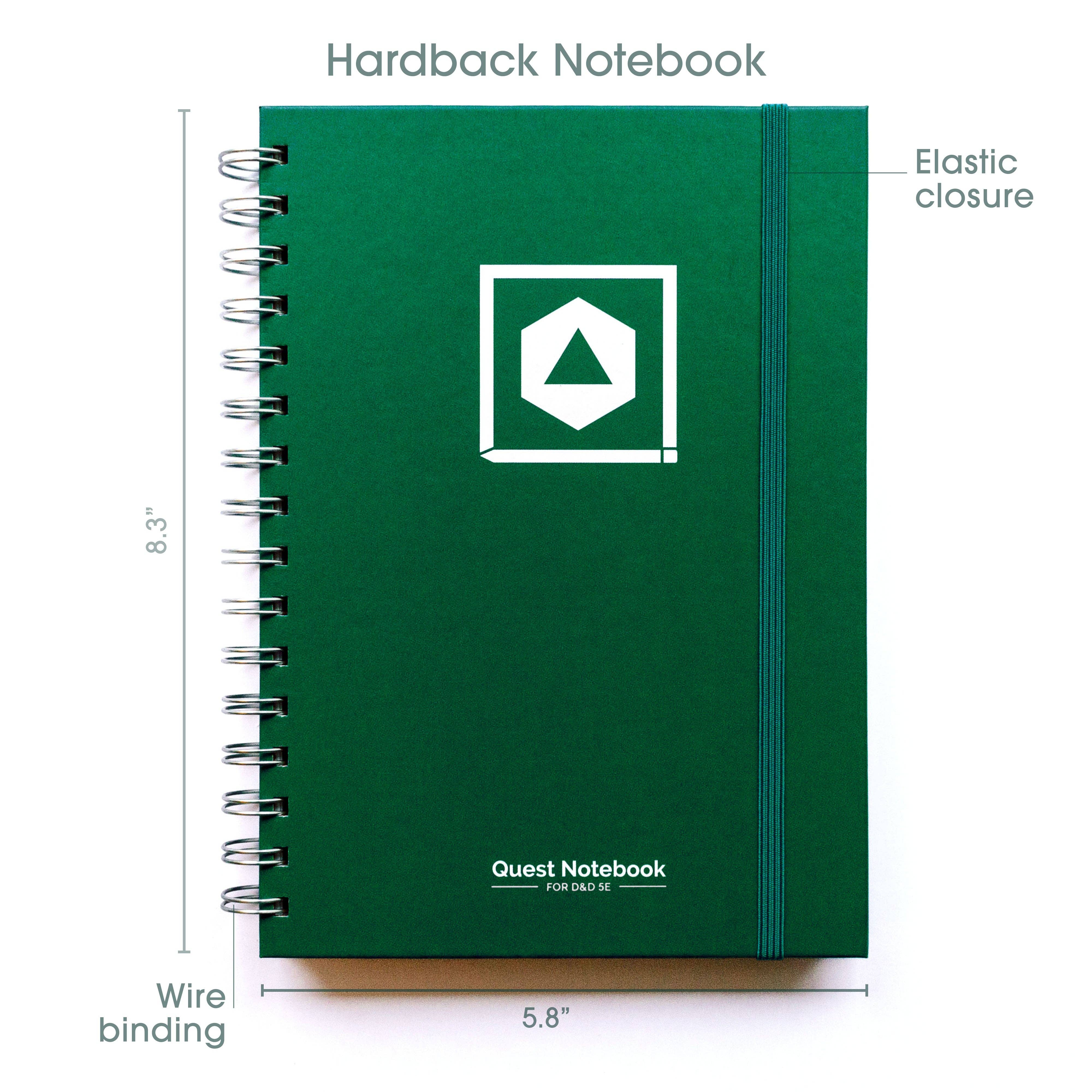 D&D Character Quest Notebook - Wild Green