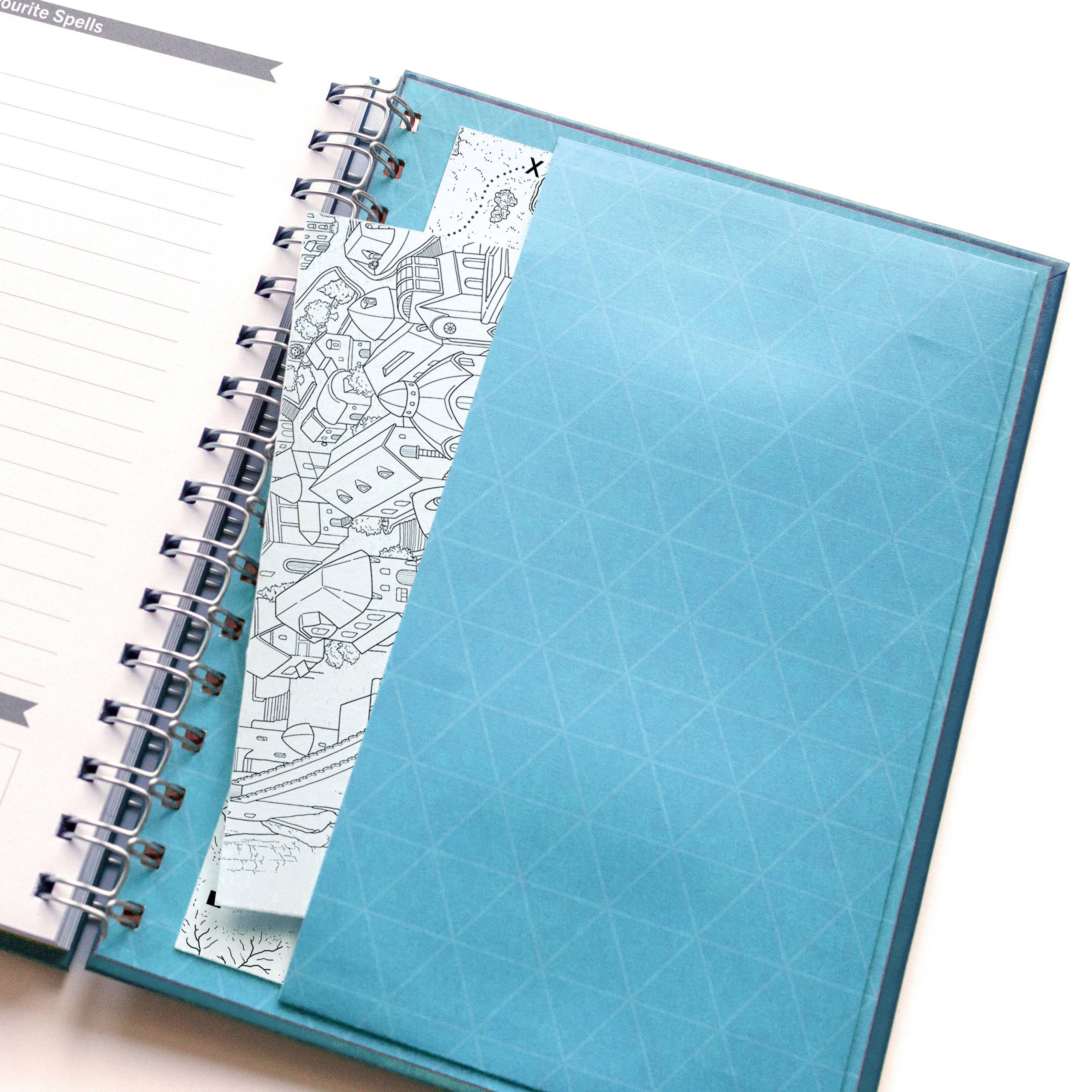 D&D Character Quest Notebook - Heroic Blue