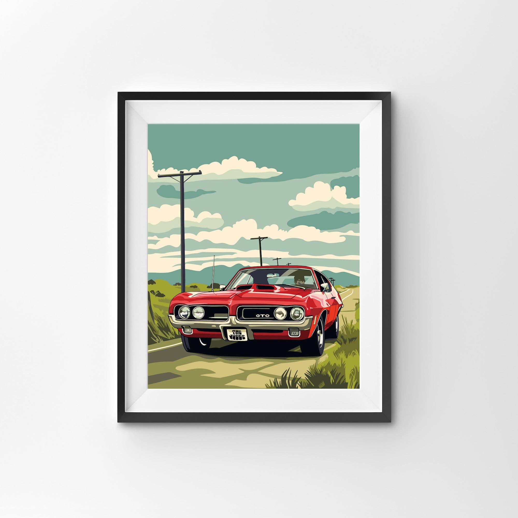 Pontiac GTO Glory Days - Muscle car paint by numbers for men