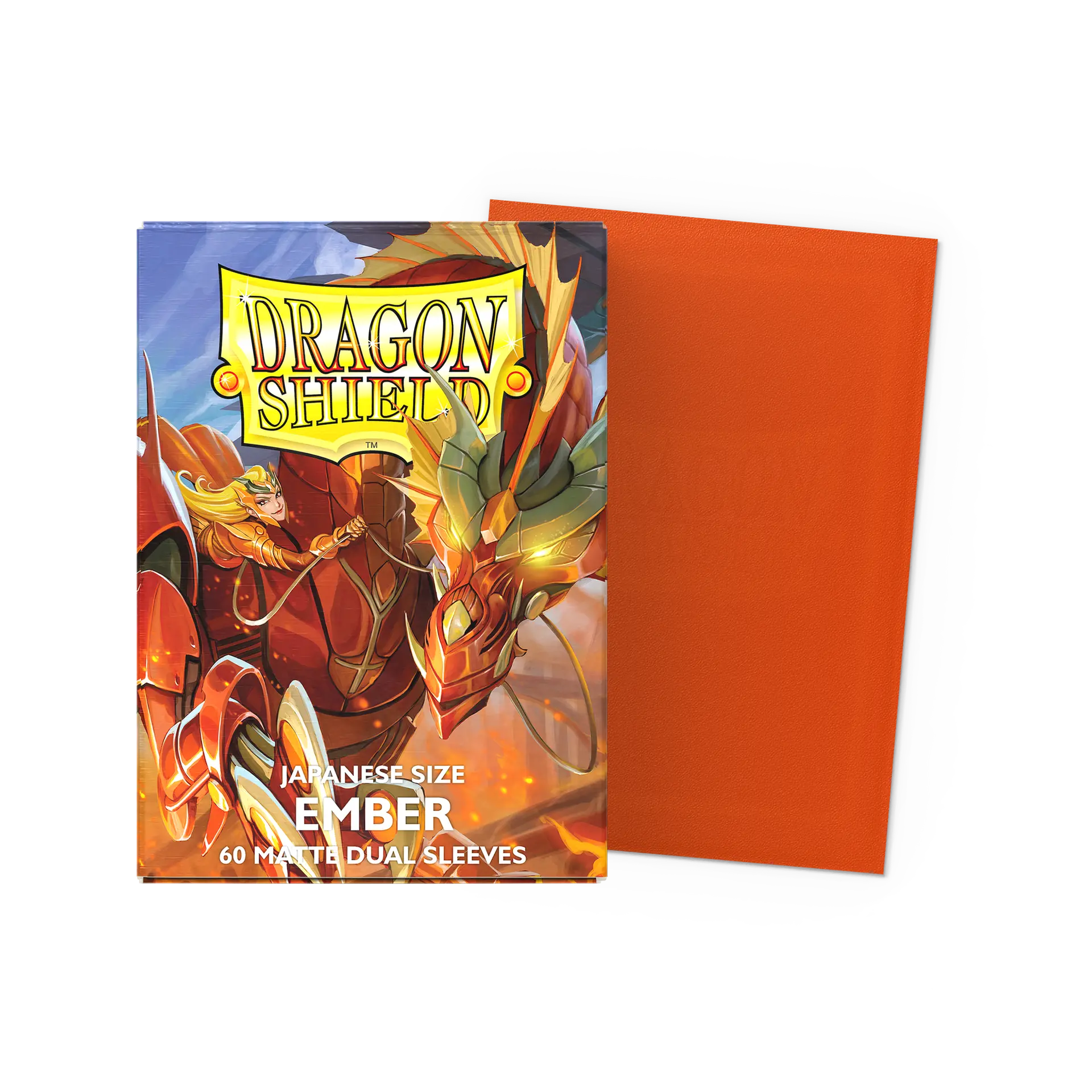 Dragon Shield Japanese Size Matte Dual Sleeves - Ember