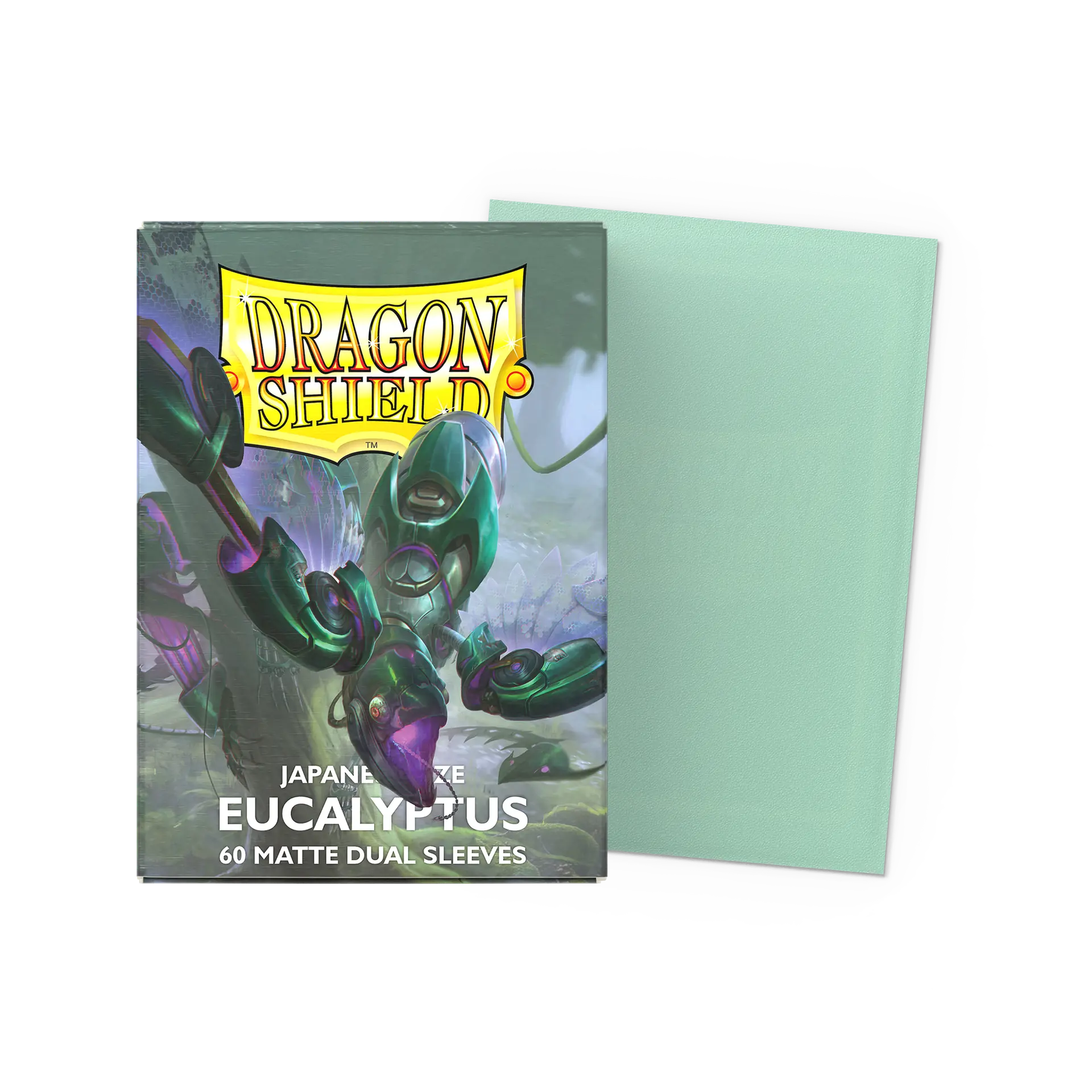 Dragon Shield Japanese Size Matte Dual Sleeves - Eucalyptus