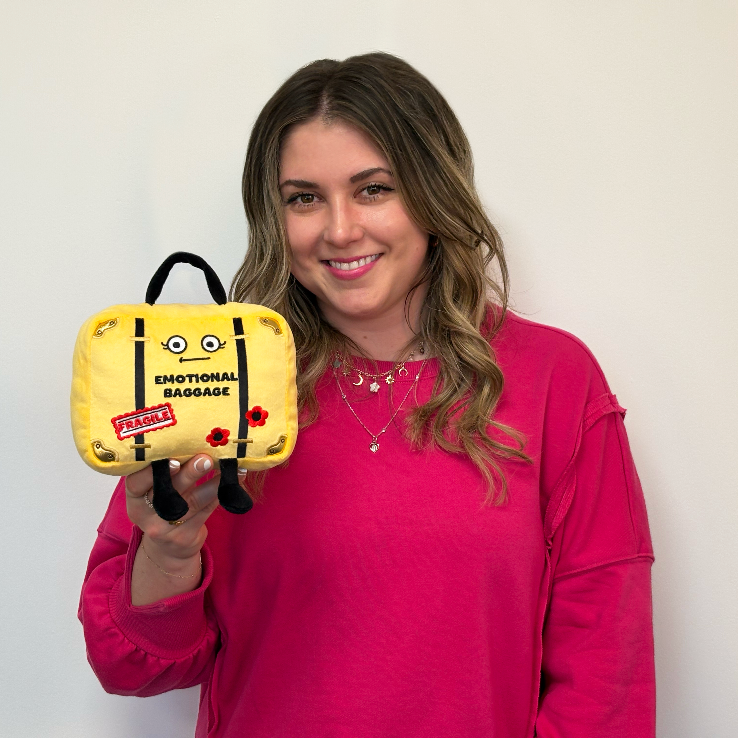 "Emotional Baggage" Suitcase Plush