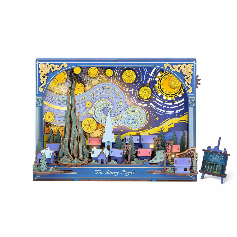TH003 Rowood The Starry Night Wall Art 3D Wooden Puzzle