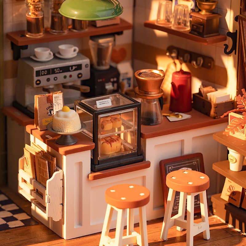 Rolife Slow Life Café DIY Miniature House Craft Dollhouse
