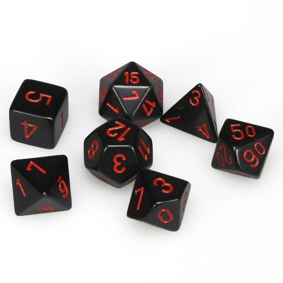 Dice: Chessex Opaque Black/Red
