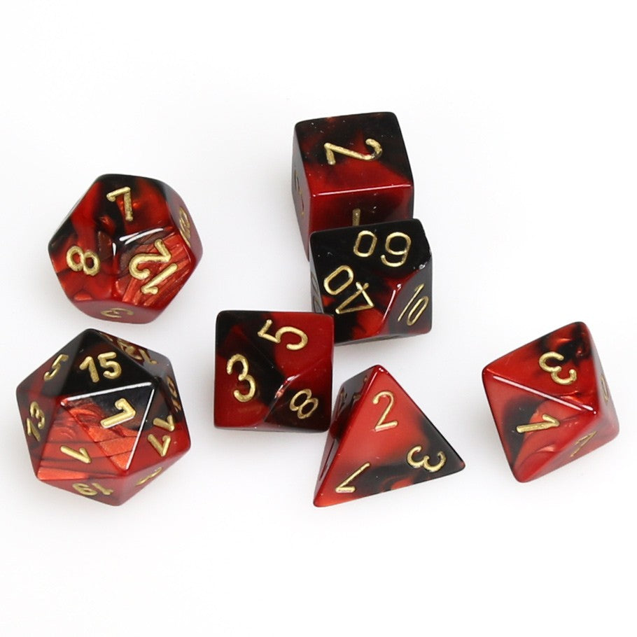 Dice: Chessex Gemini Black-Red/gold