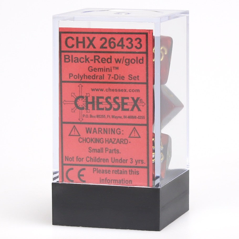 Dice: Chessex Gemini Black-Red/gold