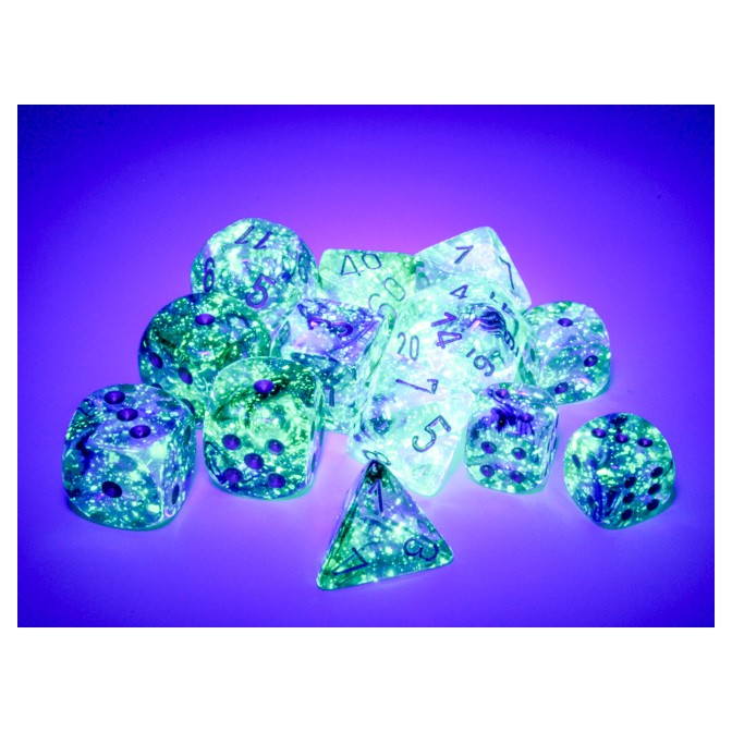 Dice: Chessex Nebula Oceanic/gold