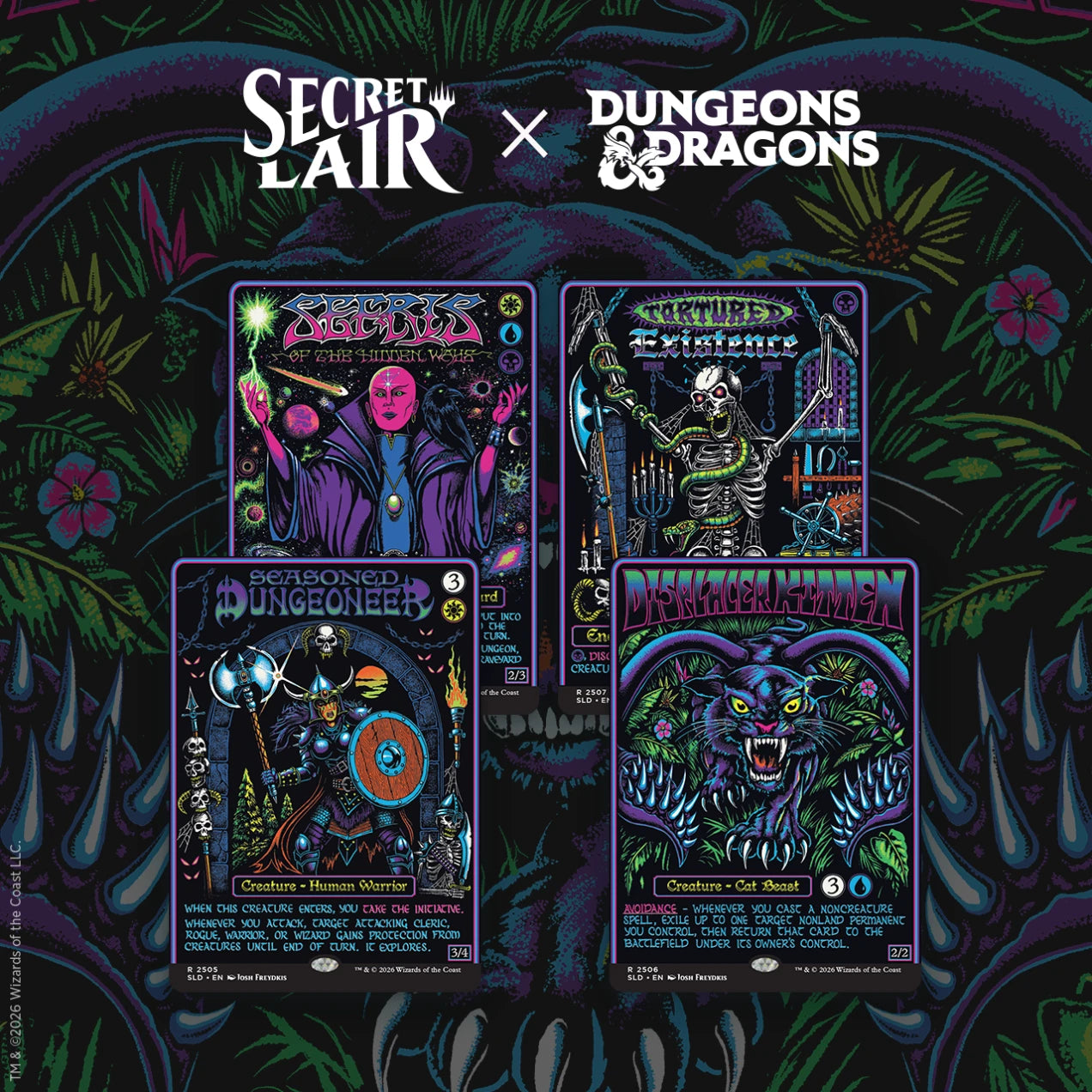 Magic the Gathering: Secret Lair Drop Series - Black Lights & Dark Dungeons - NONFOIL