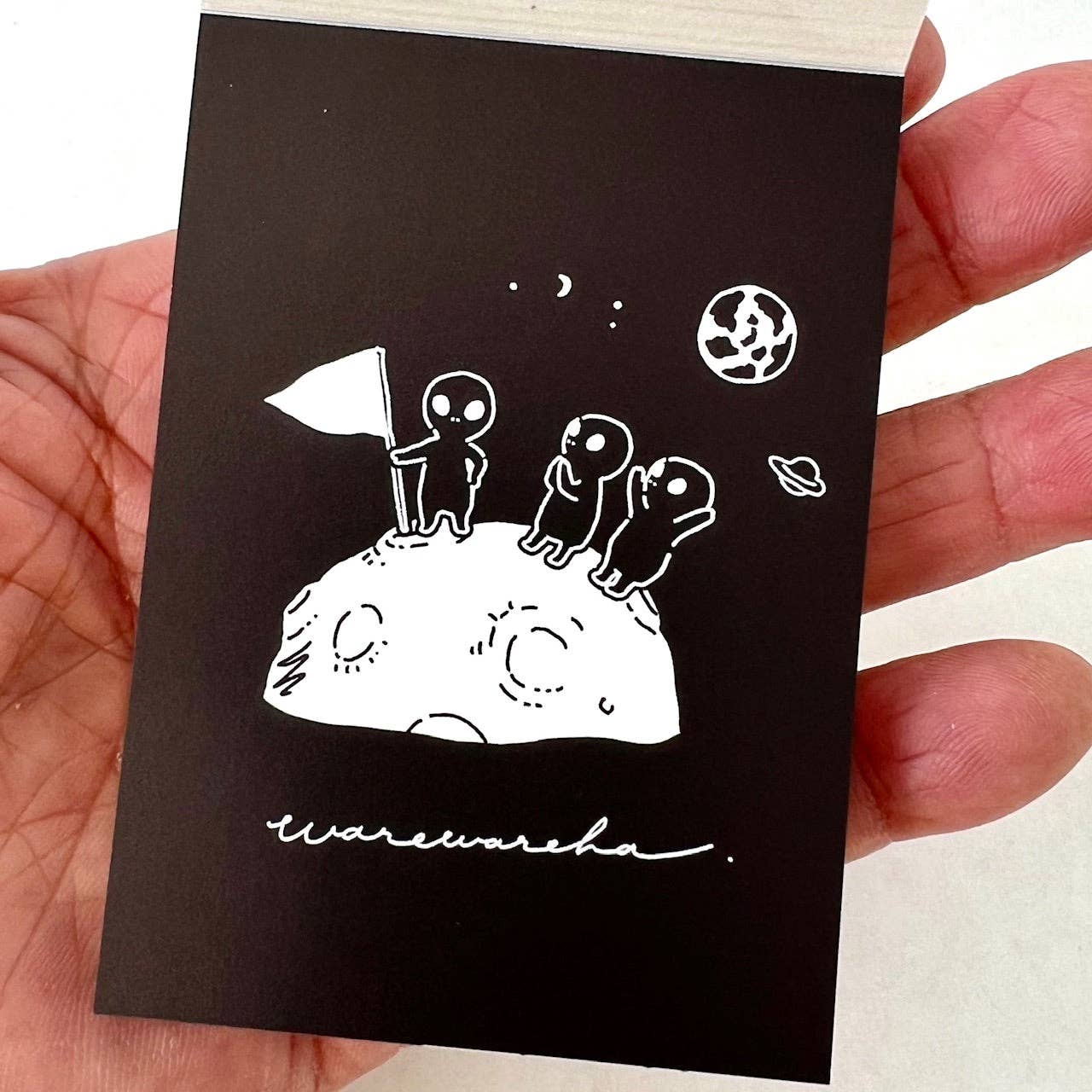 113692 CRUX Alien Landing Mini Notepad-10