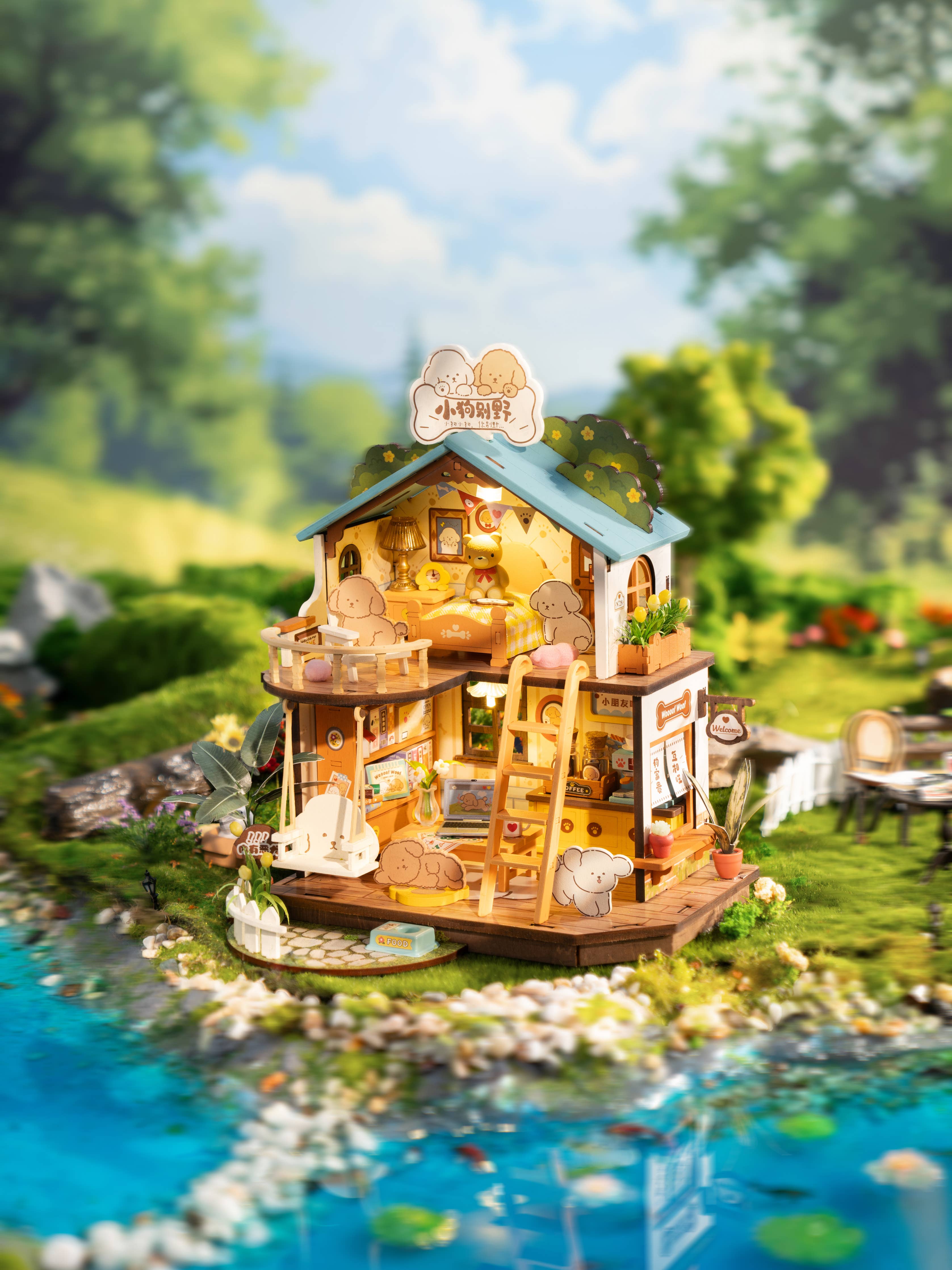 Rolife: Puppy's Cozy Villa DIY kit Miniature House Puzzles DG169