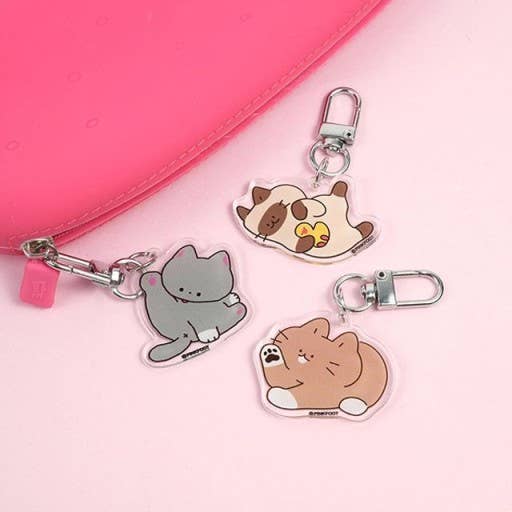 Cat Lover Key Charm Key Ring Random Pack in BOX- Season1