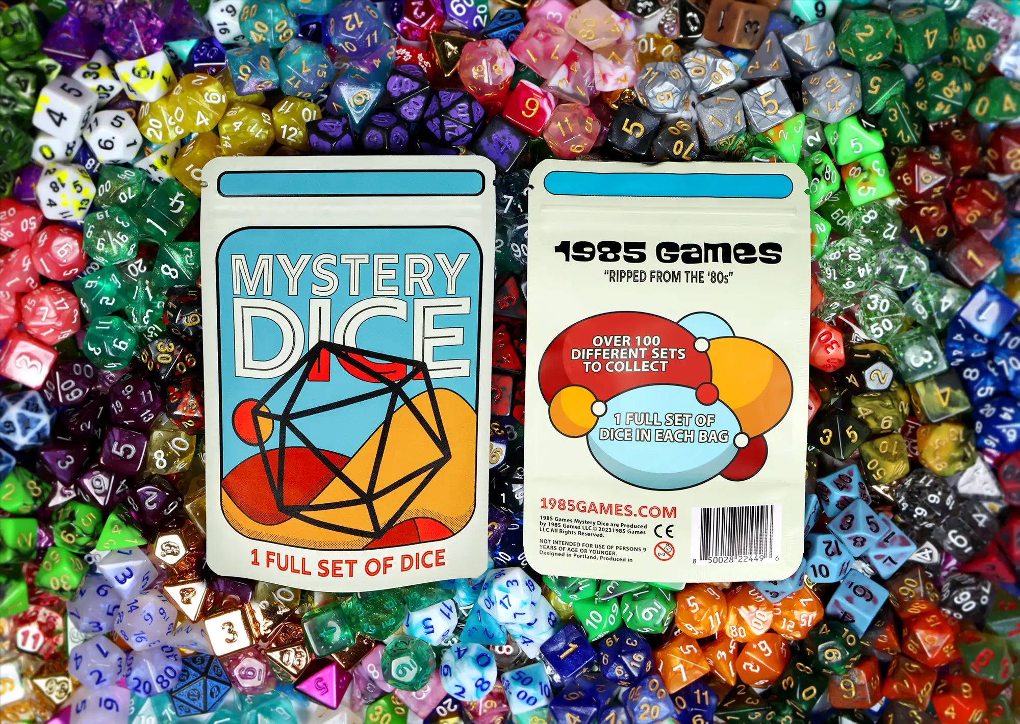Mystery Dice - full set of 7 Polyhedral Dice