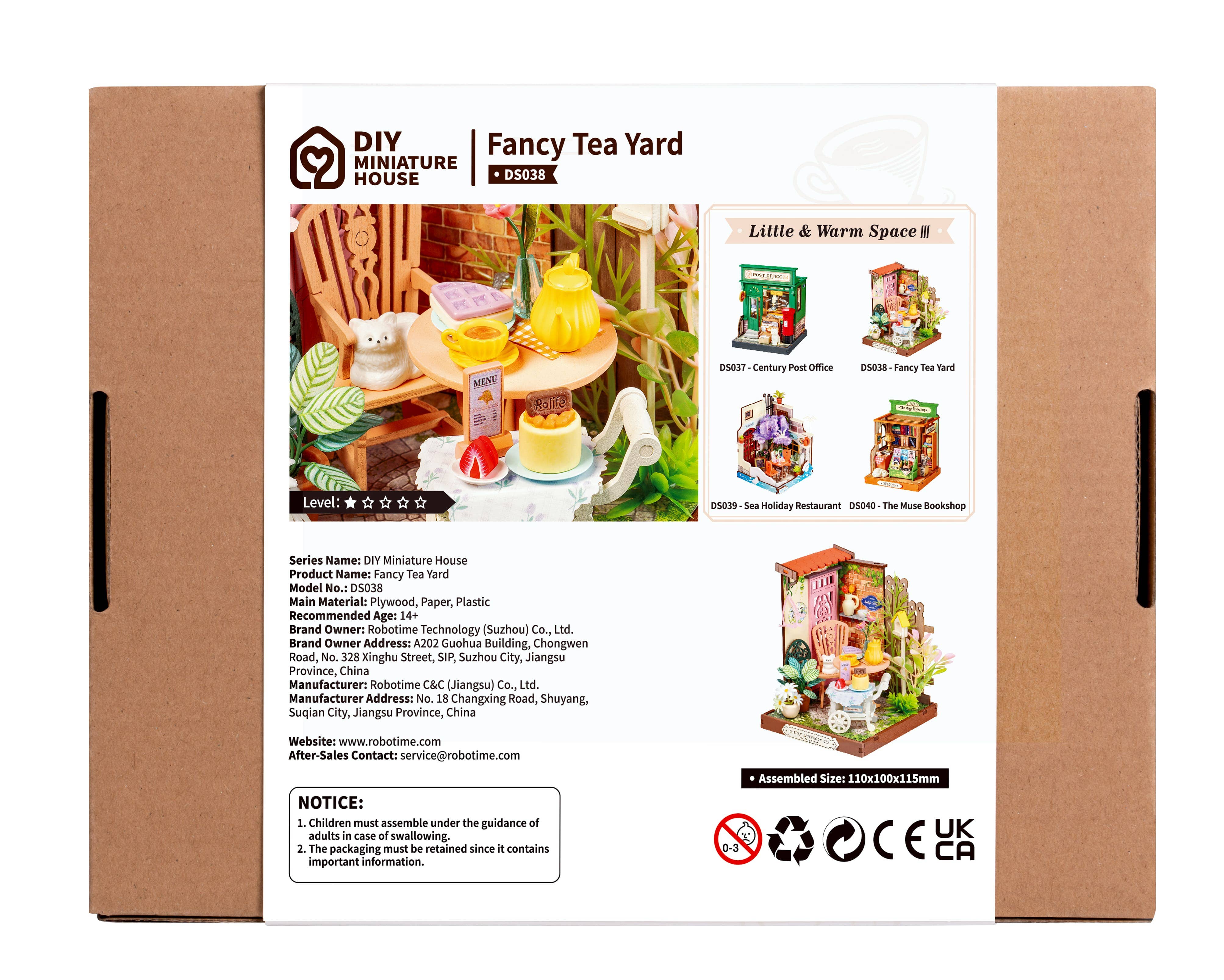 Fancy Tea Yard Rolife DIY MINI Miniature House Crafts