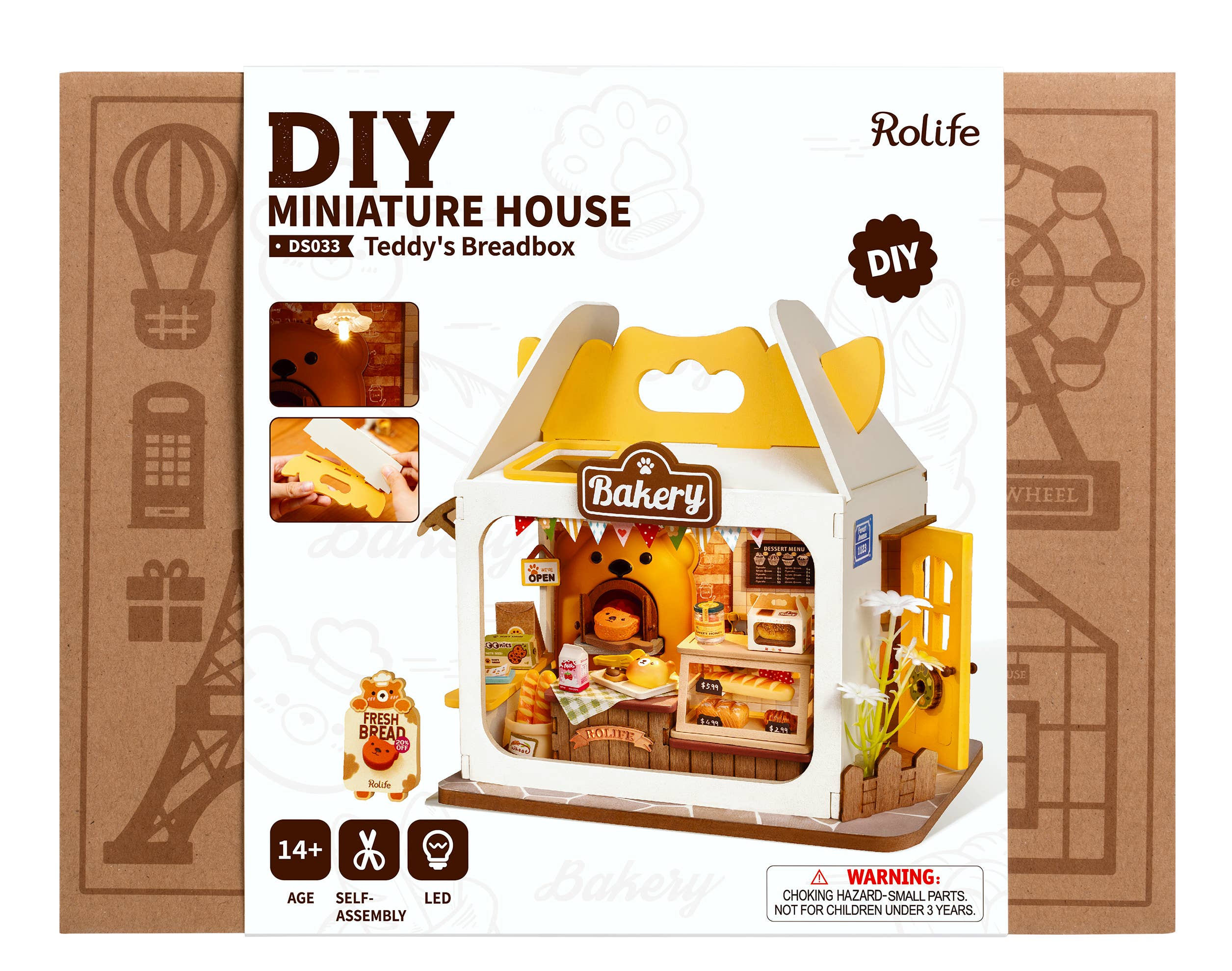 DS033 Teddy's Breadbox ROBOTIM Rolife DIY Miniature House