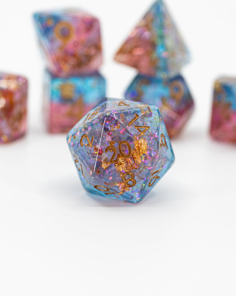 Enthrall | 7 Piece Acrylic Dice Set - Emberglow Gaming
