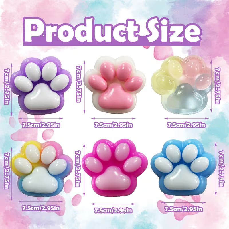 Squishy Cat Paw Fidget Toy