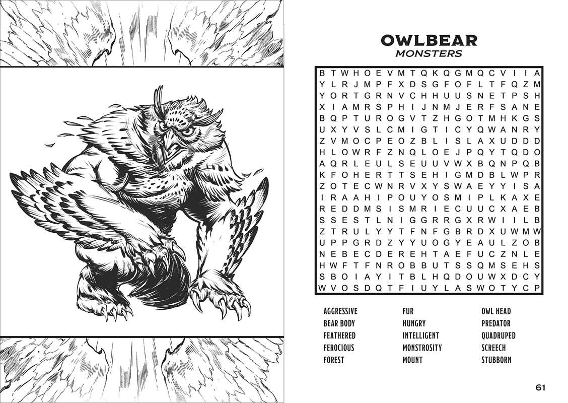 Dungeons & Dragons Word Search and Coloring Book by Editors of Thunder Bay Press
