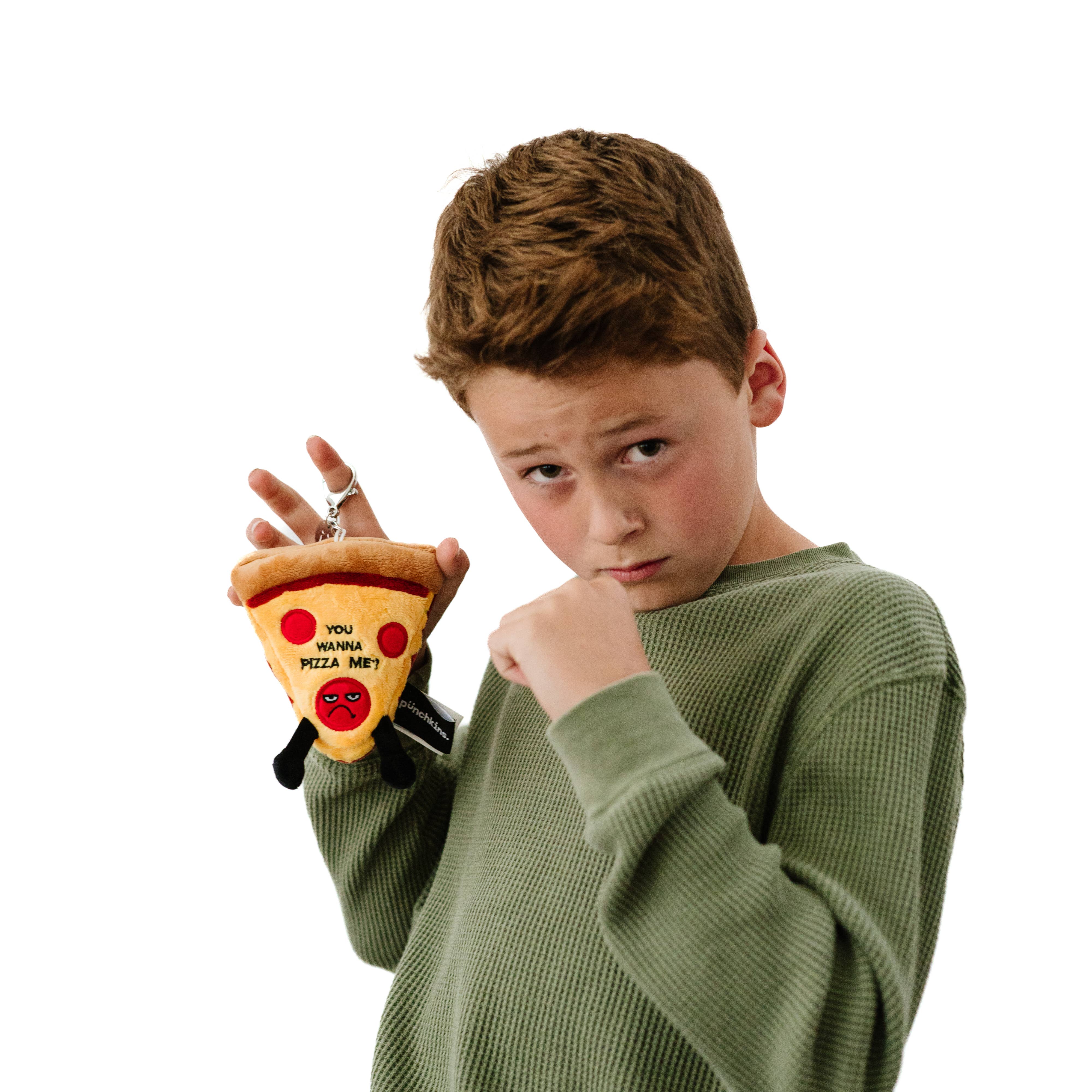 Funny Pizza Plush Bag Charm  Soft Cuddly Toy Cute Gift
