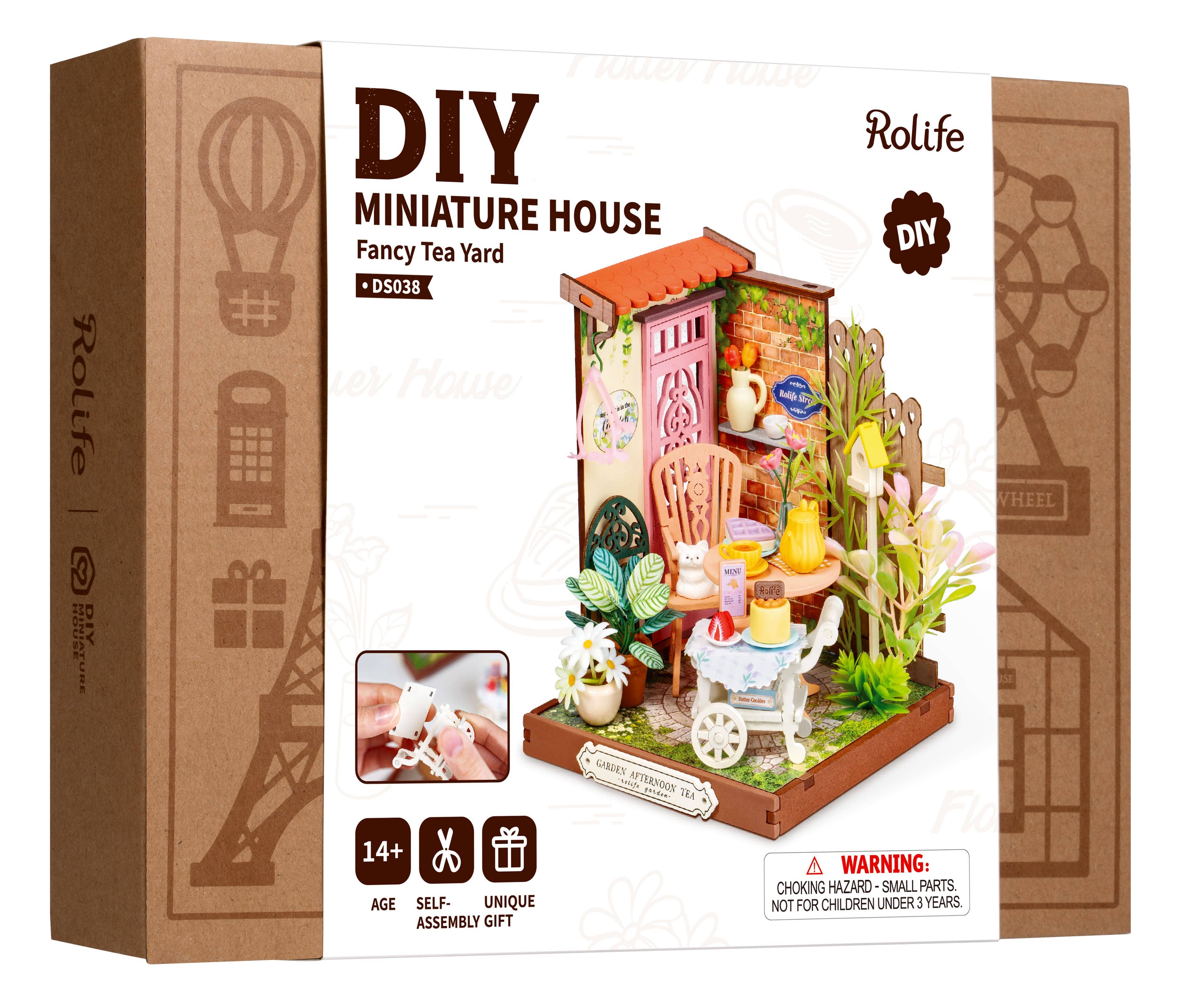 Fancy Tea Yard Rolife DIY MINI Miniature House Crafts
