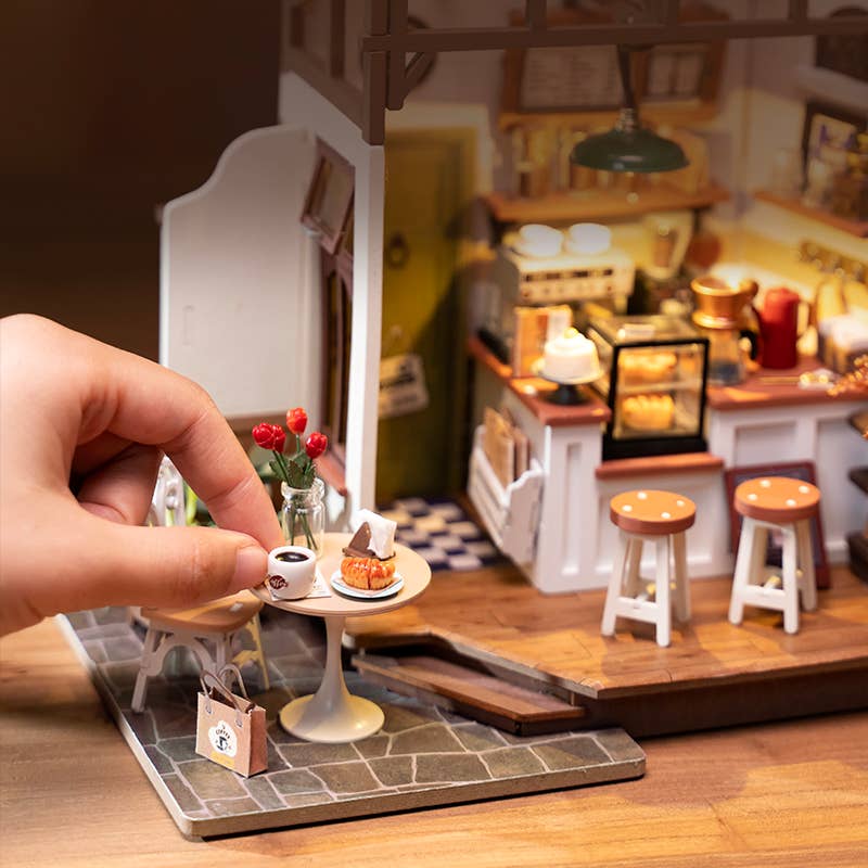 Rolife Slow Life Café DIY Miniature House Craft Dollhouse