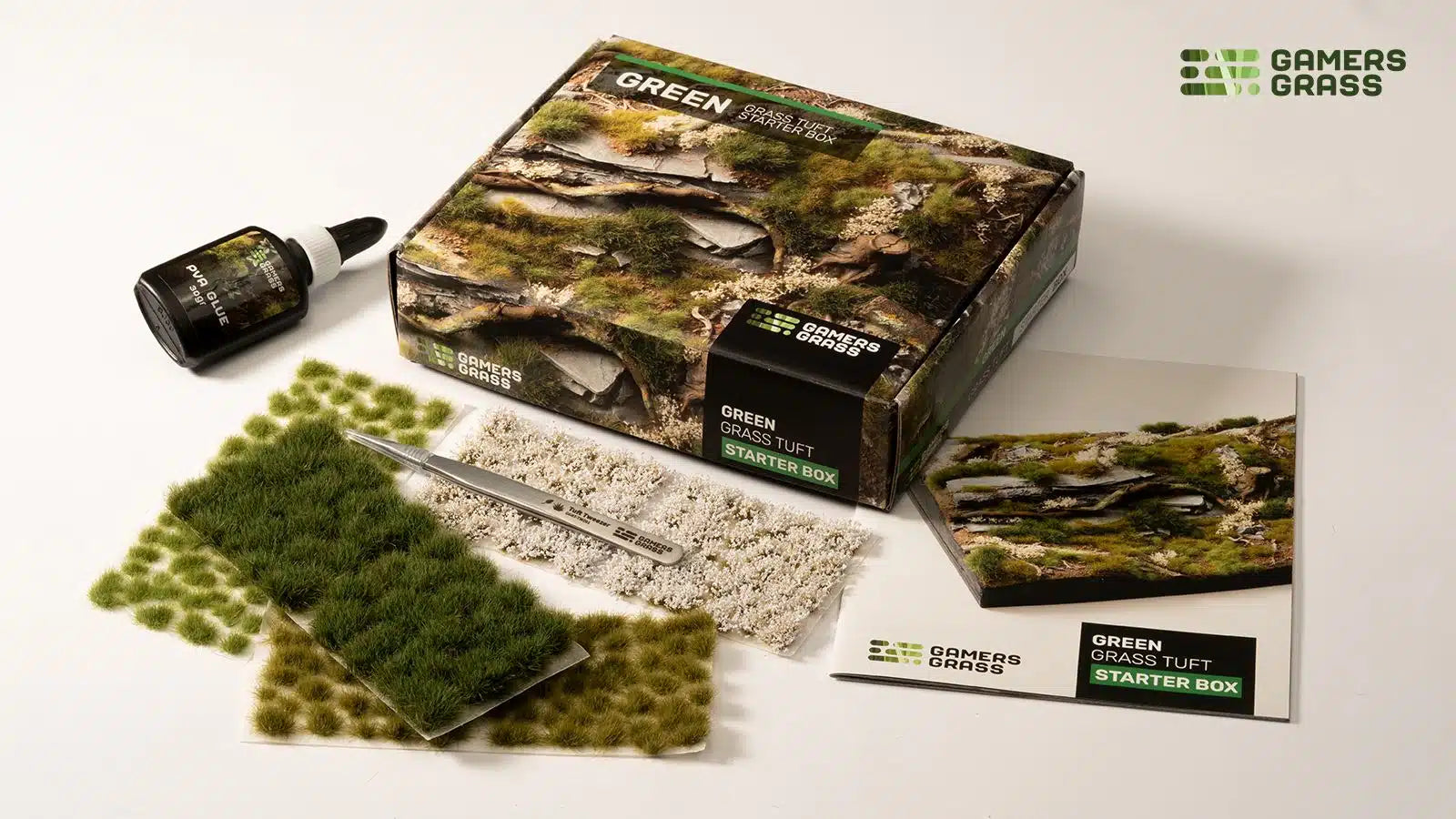 Gamers Grass Grass Tuft Starter Box GREEN