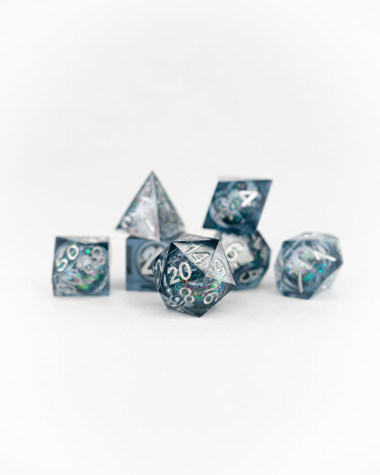 Phylactery | 7 Piece Liquid Core Dice Set - Emberglow Gaming