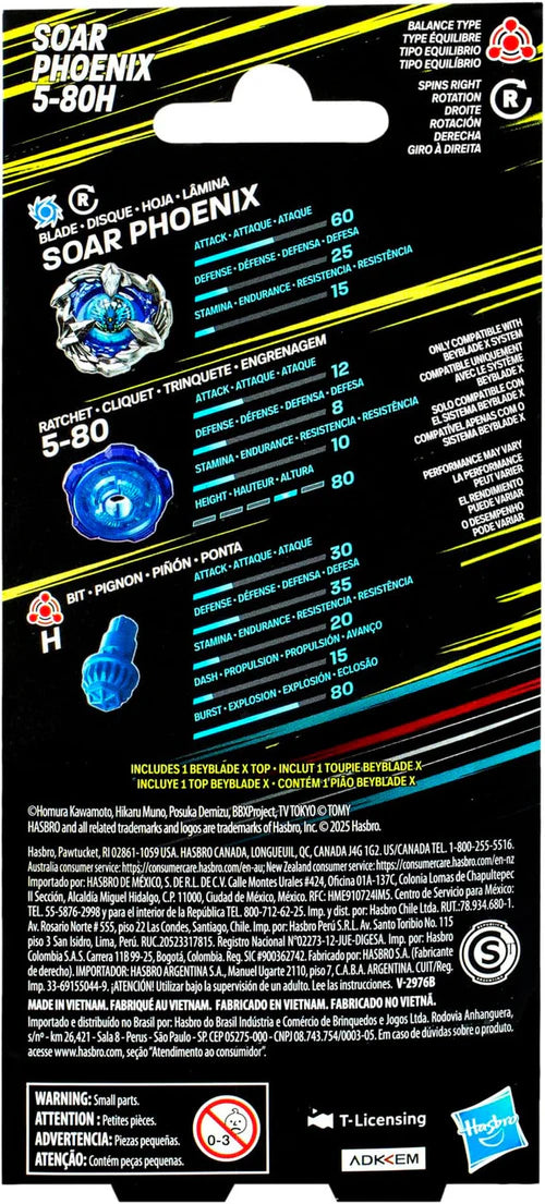 Beyblade X Soar Phoenix 5-80H Booster Pack