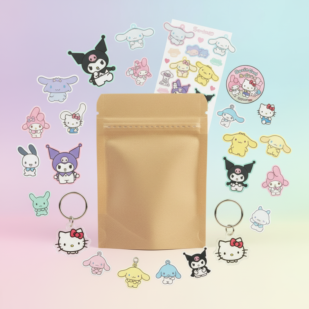 Mini Sanrio Mystery Bag - Contents Spread