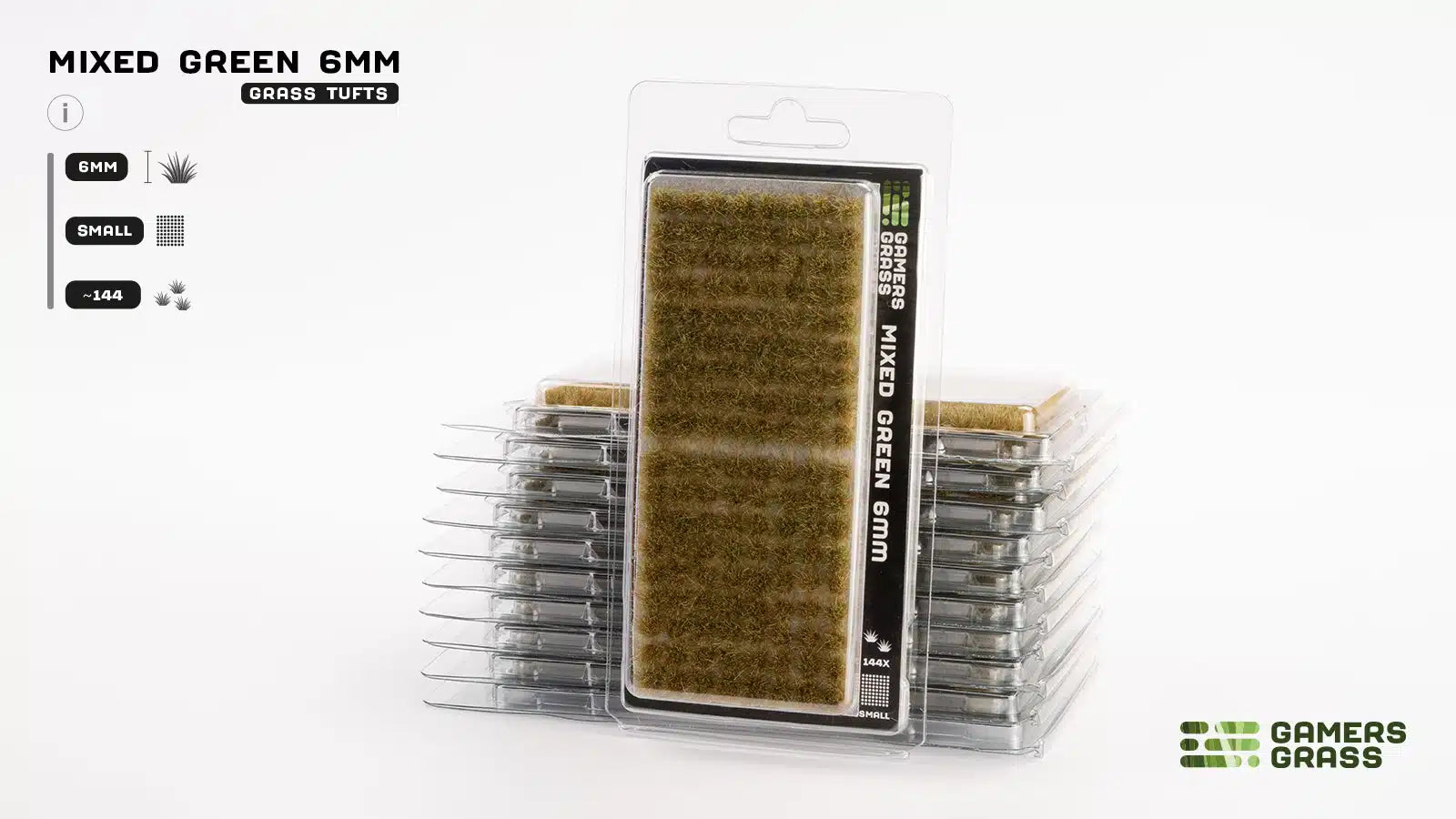 Gamers Grass Mixed Green 6mm