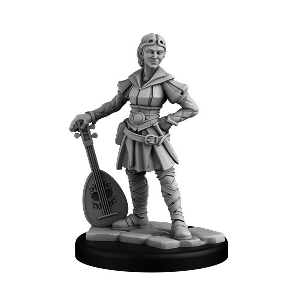 Player Character Set: Elf & Half-Orc Bard