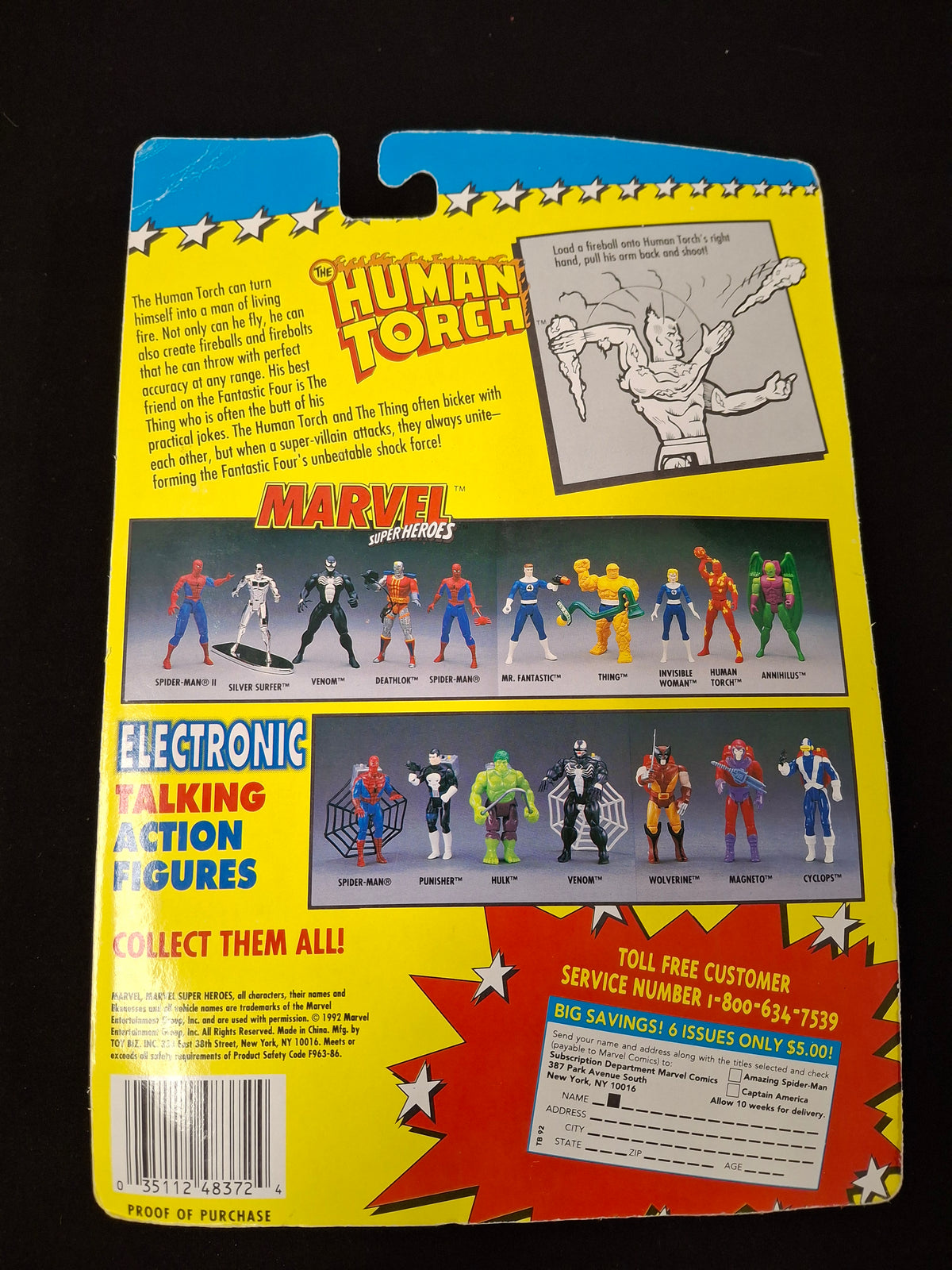 Marvel Super Heroes Cosmic Defenders - Fantastic Four - Human Torch
